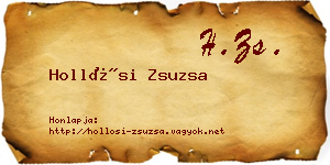 Hollósi Zsuzsa névjegykártya