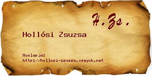 Hollósi Zsuzsa névjegykártya